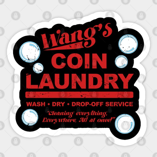 Wang's Coin Laundry Sticker by PopCultureShirts